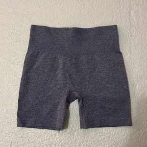 Purple spandex gym short